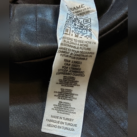 FRAME DENIM Jetset Crop Mini Boot NWT in Espresso Coated - Picture 14 of 16